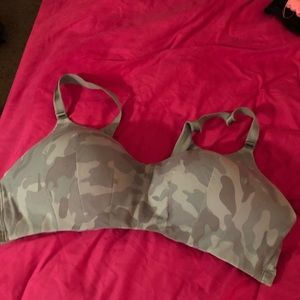 Grey camo WIRE FREE bra